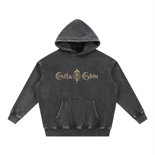 ChillaCybin Snow-Wash Fleece Oversize Hoodie