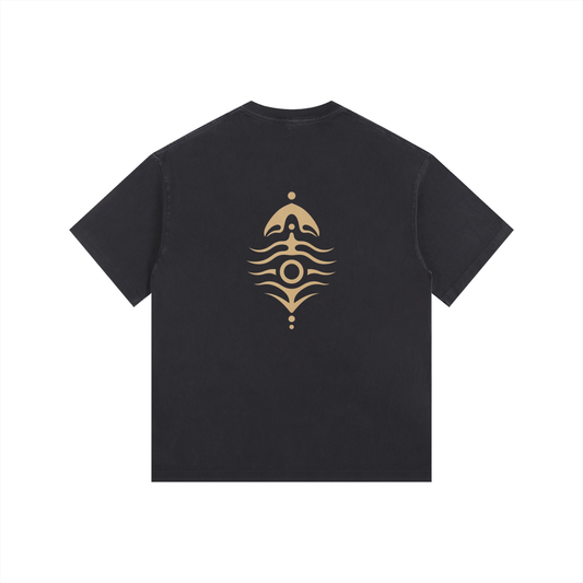 ChillaCybin Vintage-Washed Oversized Cotton T-Shirt